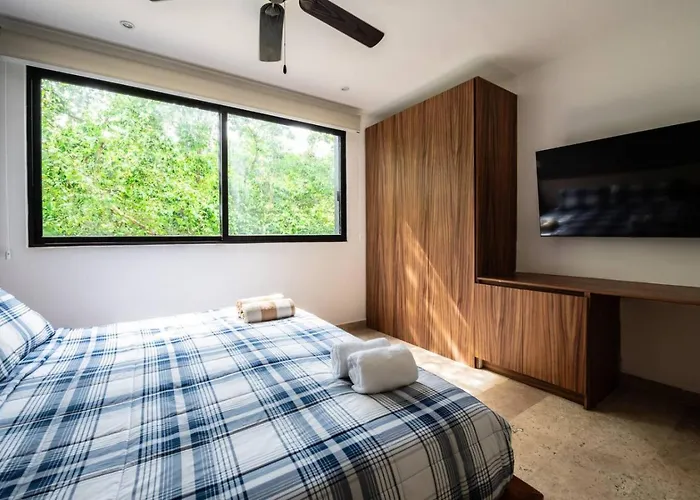 2br Retreat Rooftop Pool Gym Movie Theatre Apartment Tulum